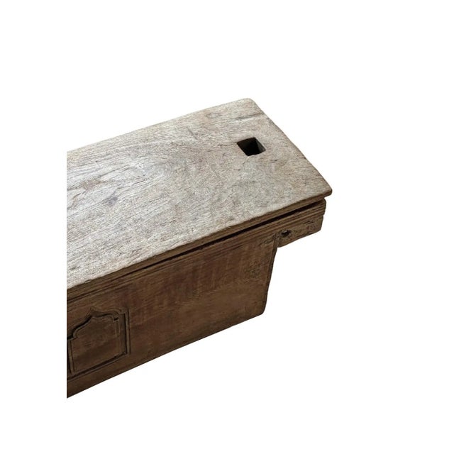 Antique Teak Wood Rice Storage Chest From Java, Indonesia C. 1900 For Sale - Image 10 of 10