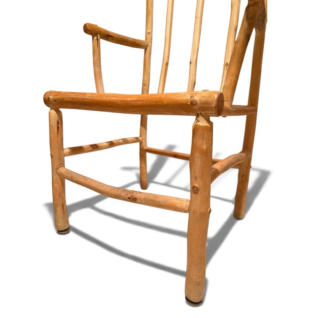 Wood Rustic Branch Dining Chairs- A Set of 5 For Sale - Image 7 of 9