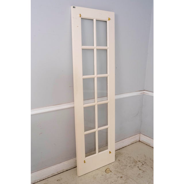 Set of 4 Solid Wood French Doors W. Baldwin Brass Hardware For Sale - Image 9 of 12