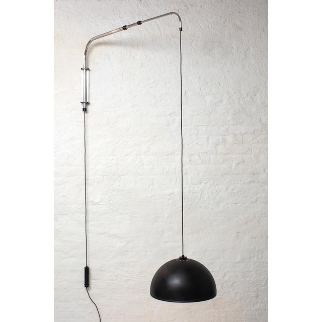 Mid-Century Modern Adjustable Wall Lamp in the style of the Castiglioni Brothers For Sale - Image 3 of 11