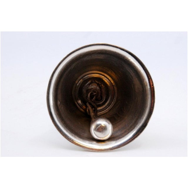 Silver Table Bell with Reliefs and Harlequin Figure For Sale - Image 5 of 9