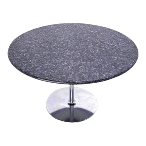 Mid Century Modern Round Iridescent Granite Tulip Base Dining Center Table