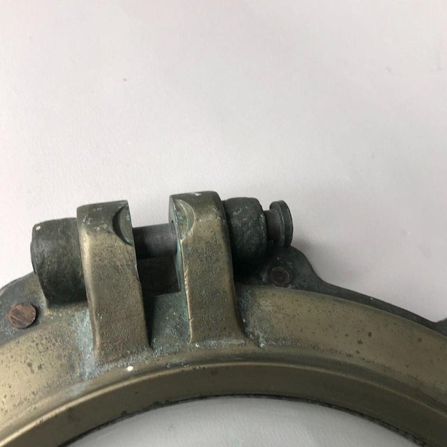 Antique Marine Nautical Bronze Sunken Ship Porthole, 1960s For Sale - Image 15 of 18