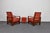 Art Deco Black Walnut and Veneered Armchairs & Ottoman, Hungary, 1930s, Set of 3 For Sale - Image 12 of 18