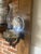 Antique Cast Iron Wall Mount Queen Anne OIL Lamp With Mercury Reflector. This ornate wall lamp is in excellent condition...