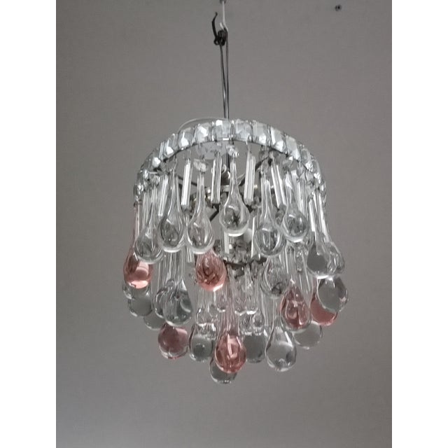 Murano Glass Teardrop Chandelier, 1960s For Sale - Image 3 of 10