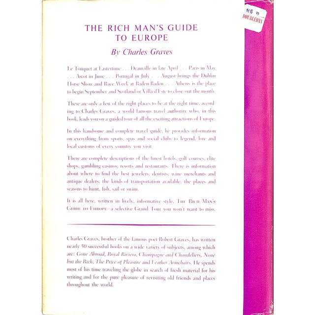 1960s "The Rich Man's Guide to Europe" 1966 Graves, Charles For Sale - Image 5 of 5
