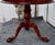 Pennsylvania House Mahogany Drum Table Vintage Pedestal Ball Claw Feet Side For Sale - Image 12 of 15