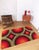 Vintage German Handmade Rya Rug in Wool, 1970s, in Flawless conditions. Designed 1970 to 1979
