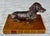 Bronze Dachshund Paperweight on Leather Base For Sale - Image 10 of 18
