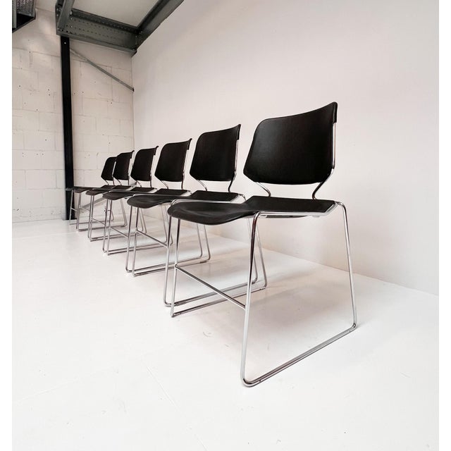 The stackable Matrix chair was designed by Thomas Tolleson in the 1970s and executed by the American firm Krueger. The...