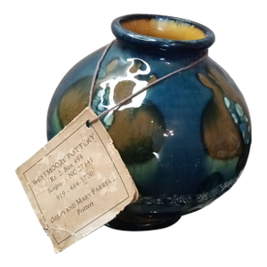 Gorgeous Signed David Farrel Westmoore Nc Art Studio Reactive Glaze Depose Vase.