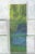 Original Contemporary Small Abstract Collage by Auker “Green Tower” For Sale