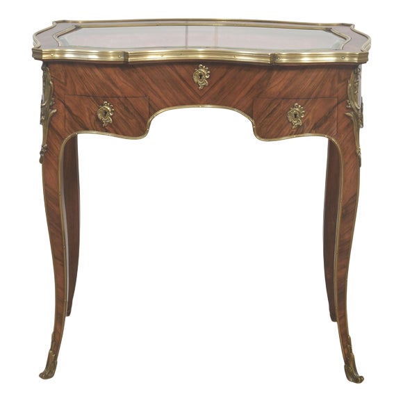 French Gilt-Bronze Mounted Bijouterie Table For Sale