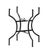 Matthew Izzo Home Moroccan Zellige Tamegroute Green Tile and Iron X Base 32" Round Bistro Table For Sale - Image 4 of 5