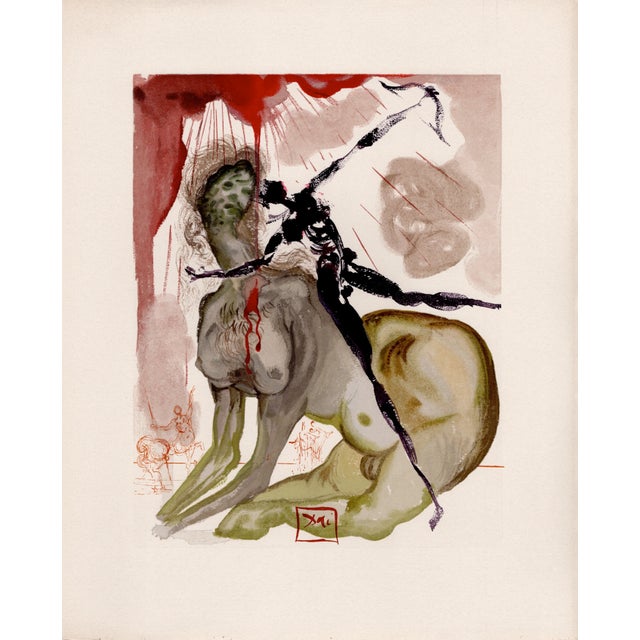 Salvador Dali, The Minotaur, 1964, Original Woodcut For Sale - Image 7 of 9