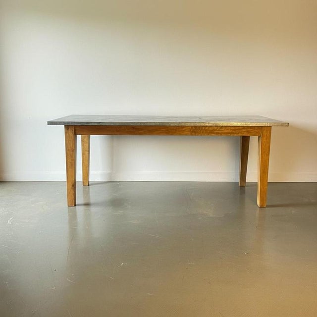 Mangowood table / workstation with zinc top by House Doctor. Great as an occasional table, as a desk, shop display / art...