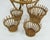 Very beautiful and decorative 1950s to 1960s plant stand. Made of bamboo and rattan. 4 removable inserts. The inserts have...