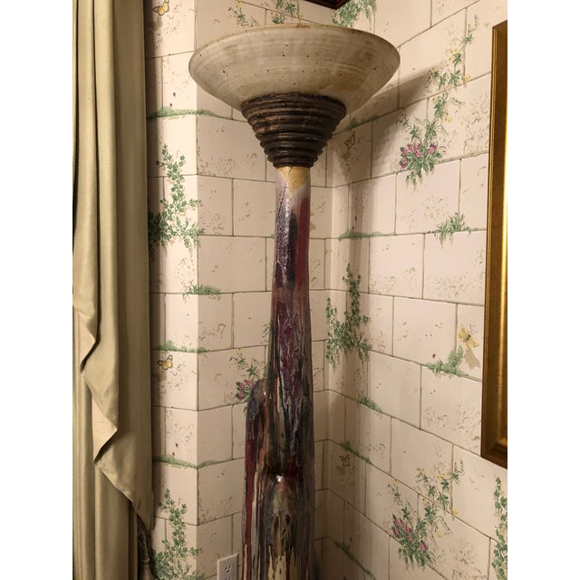 Modern 1980s Modern Abstract Hand-Crafted Lamp For Sale - Image 3 of 11