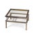 Metal Romeo Rega Mid Century Chrome, Brass and Glass Coffee Table For Sale - Image 7 of 8