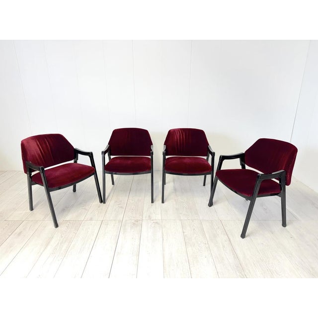 Mid-Century Modern Mod. 814 Armchairs by Ico Parisi for Cassina, 1961, Set of 8 For Sale - Image 3 of 15