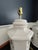 Antique White Pair of Monumental Delft Style Porcelain Tea Caddy Lamps For Sale - Image 8 of 11