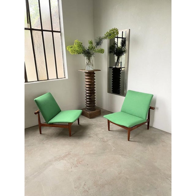 Wood Set of Armchair Model Japan by Finn Juhl for France & Søn / France & Daverkosen, 1950s For Sale - Image 7 of 18