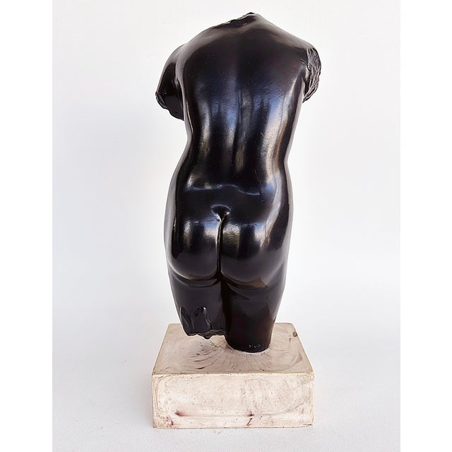 Late 20th Century Alva Studios Aphrodite Sculpture Copy, Museum of Modern Art New York & Pedestal - Set of 2 For Sale - Image 14 of 16