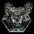 Transparent Vintage Nachtmann Crystal Double Arm Candlestick Holder Clear Glass Candleabra For Sale - Image 8 of 11