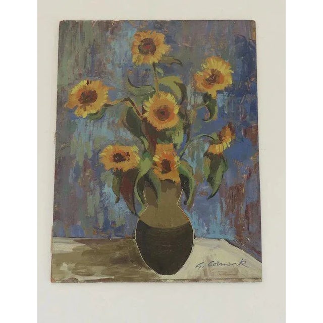 Oil on board by George Cermak. Great colors, impasto technique. Measures 14" by 11". Un framed. Good condition, small...