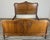 Vintage French Louis XVI Style Oak Double Bed Frame with Carved Headboard For Sale - Image 12 of 12