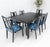Black Lacquer Gold Ornament Decorated 6 Chairs 2 Leaves Dining Table Set MINT! For Sale - Image 18 of 18