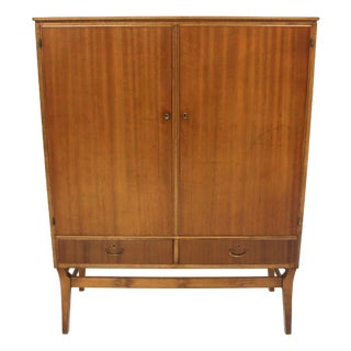 Scandinavian Mahogany Wardrobe, Sweden, 1960s For Sale