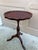 A gorgeous Georgian style round scalloped edge side table or drinks table USA, Circa 1980s Carved mahogany, with embossed...