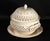 English Creamware Covered Pierced Chestnut Basket and Stand, For Sale - Image 3 of 14