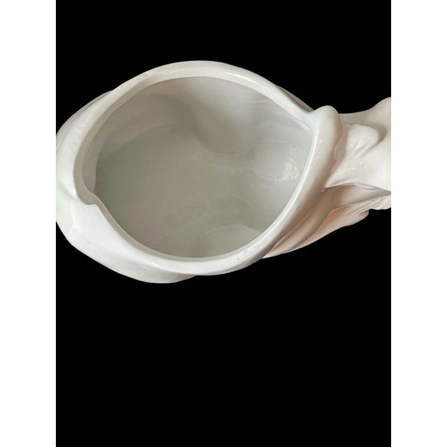 Glazed Porcelain Camel Open Back Vessels - a Pair For Sale - Image 10 of 13