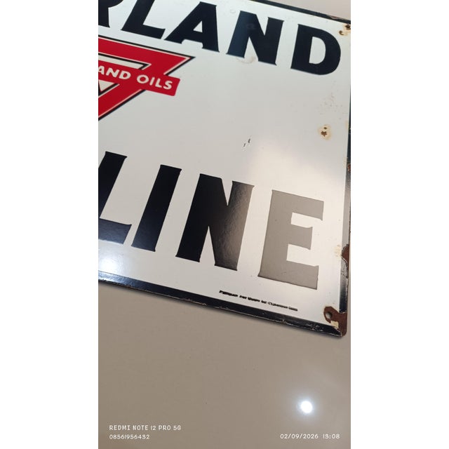 American Vintage Marland Gasoline Metal Sign Advertising 2026 Reproduction 1.3mm Heavy Steel For Sale - Image 3 of 18