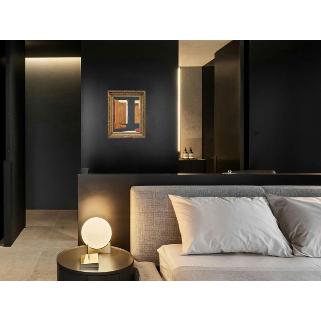 Black “Romantic” Black Abstract Art in Antique Frame, Transitional Living Room Art by JTS For Sale - Image 8 of 12