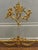 Louis XV Style Brass Fireplace Screen With Cherubs & Garland Motifs For Sale In Chicago - Image 6 of 7