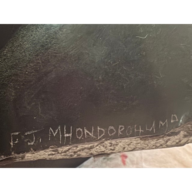 Early 20th Century Jonathan Mhondorohuma Sculpture Signed For Sale In Kansas City - Image 6 of 6