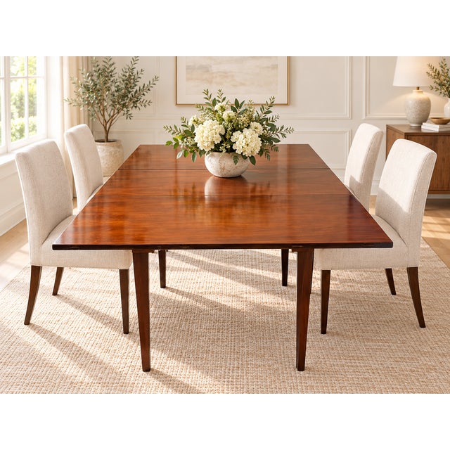 Antique Georgian Mahogany Six Leg Drop Leaf Dining Table, 1800 For Sale - Image 3 of 16