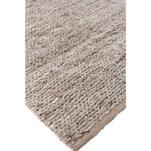 James Hand loom Wool/Polyester Beige Rug-12'x15' For Sale In Los Angeles - Image 6 of 7