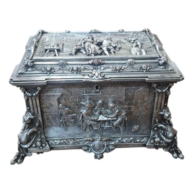 19th Century Jewelry Box, 1890 For Sale