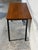 Teak Desk With Single Floating Drawer and Black Metal Frame Danish Mid-Century Modern 1970s For Sale - Image 10 of 12