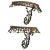 Bronze Wall Brackets - a Pair For Sale