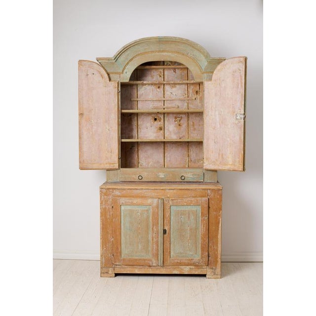 Swedish Antique Rococo Country House Cabinet For Sale - Image 4 of 14