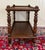 Antique French Trolley Tea Cart Pastry Cart Dumbwaiter 2-Tier Oak C. 1930s For Sale - Image 17 of 18