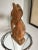 Figurative Carved Wooden Folk Art Cat Statue Figurine For Sale - Image 3 of 5