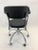 Modern Italian Black Leather Chair and Chromed Stainless Steel. Made by ARTE