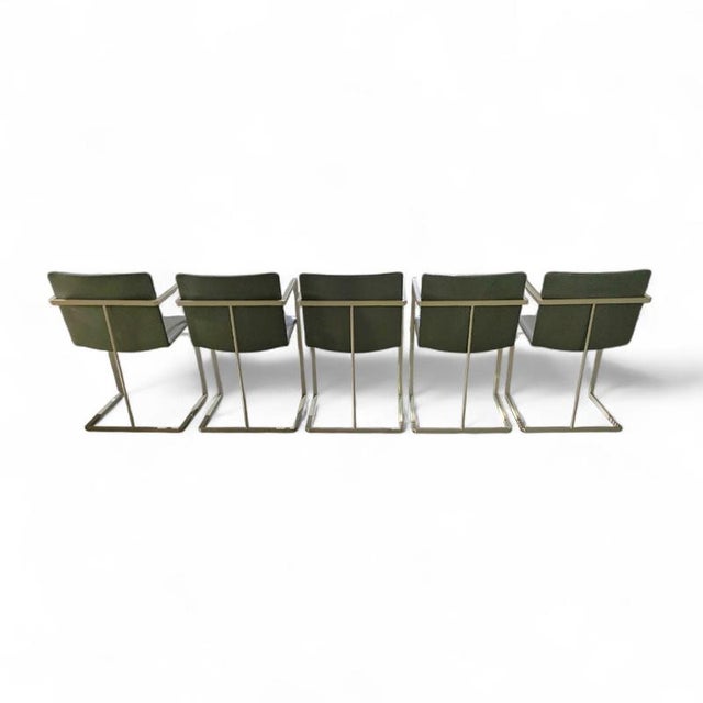Gray Grey Fabric and White Steel Chairs by Pierre Mazairac & Karel Boonzaaijer for Hennie de Jong, 1970s, Set of 4 For Sale - Image 8 of 17